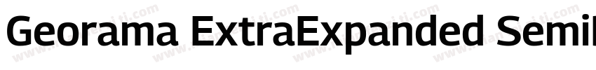 Georama ExtraExpanded SemiBold字体转换